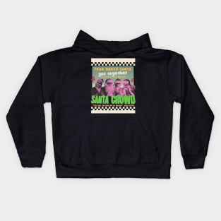 Santa Claus Start a Hardcore Band Kids Hoodie